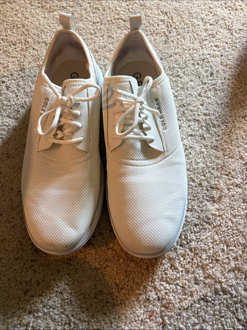 Cole Haan Men’s White Athletic Lace-Up Sneakers